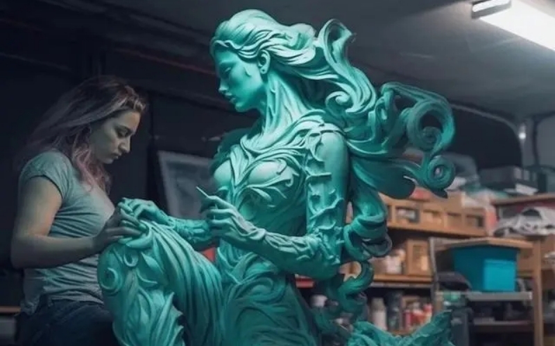 人类和计算机AI的独特协作——意大利雕塑家马乔的数字雕塑作品(图6) 人类和计算机AI的独特协作——意大利雕塑家马乔的数字雕塑作品(图6)