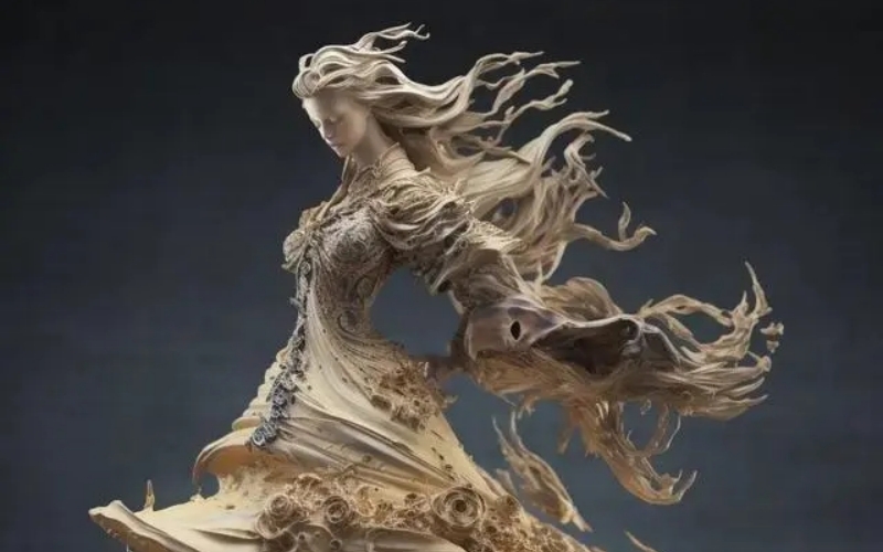 人类和计算机AI的独特协作——意大利雕塑家马乔的数字雕塑作品(图14) 人类和计算机AI的独特协作——意大利雕塑家马乔的数字雕塑作品(图14)